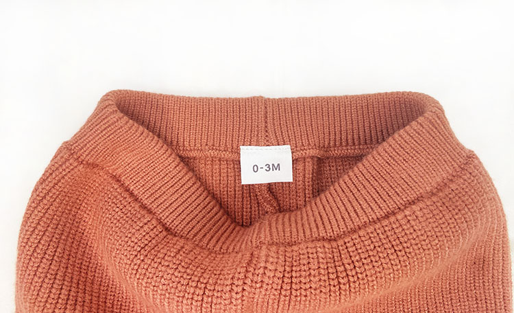 Unisex stripe knitted baby clothes set long sleeve knit baby sweater