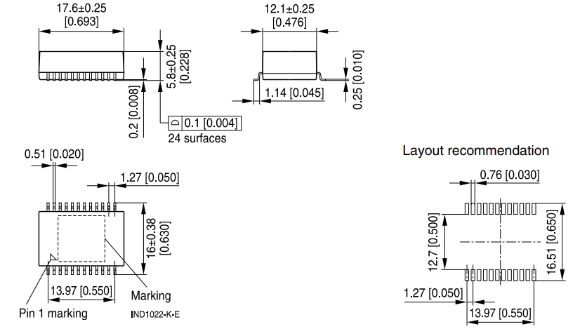 1000 Base-T Magnetics Modules