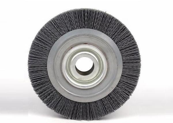 6 Inch Circular Nylon Wire Wheel Brush / Nylon Bristle Wheel For Decorative