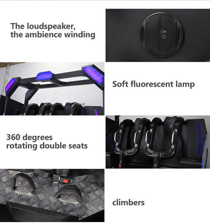 9D Pendulum Virtual Reality Simulator 720 Degree Rotation 10 Themes
