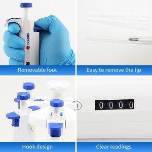 20-200μL Manual Adjustable Pipette Laboratory Micropipette Single Channel