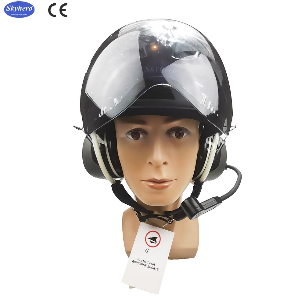 En 966 Standard Powered Paragliding Helmet Noise Cancel Paramotor Helmet Color Red Black White Blue Paramotor