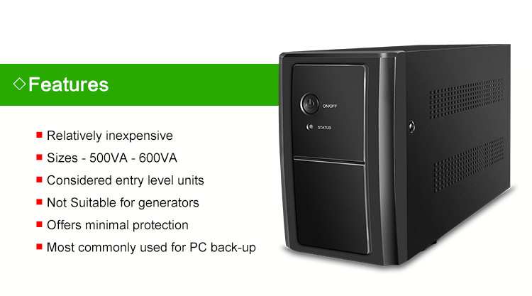 Computer Offline UPS 650va 850va 1000va 1500va High Quality Modified Sine Wave with AVR CE