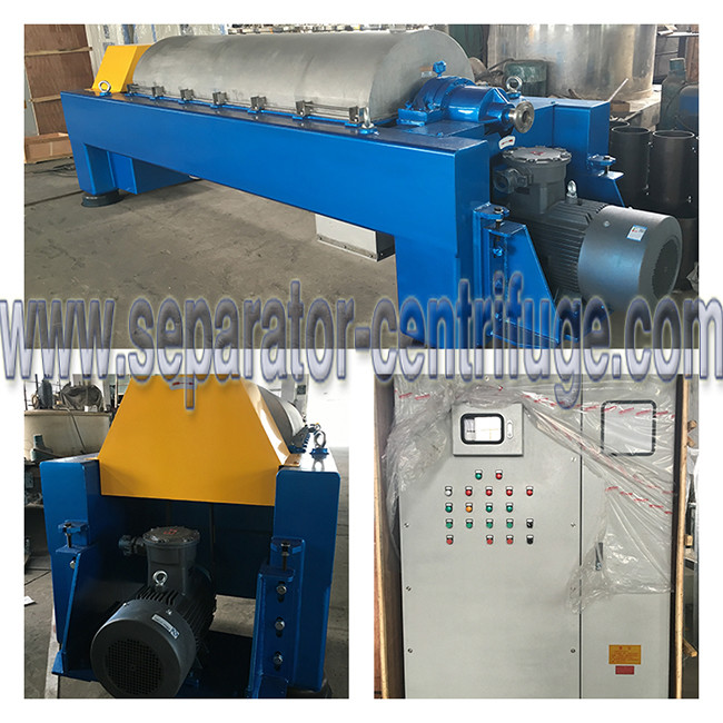 Industrial Separation Equipment / Horizontal Decanter Centrifuges For Sludge Dewatering
