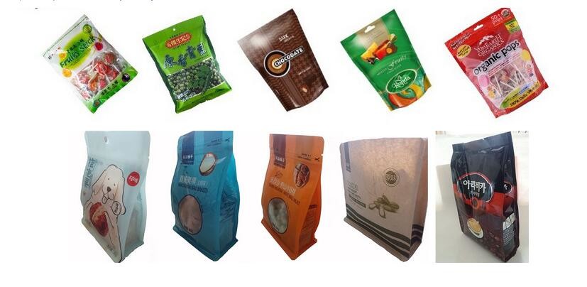 PLC Automatic Rotary Pouch Packing Machine For Premade Pouches