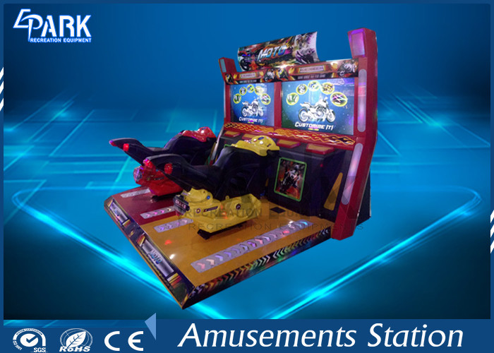 Luxurious TT Motorcycle Arcade Machine With Hardware Material / Motorbike Racing Games