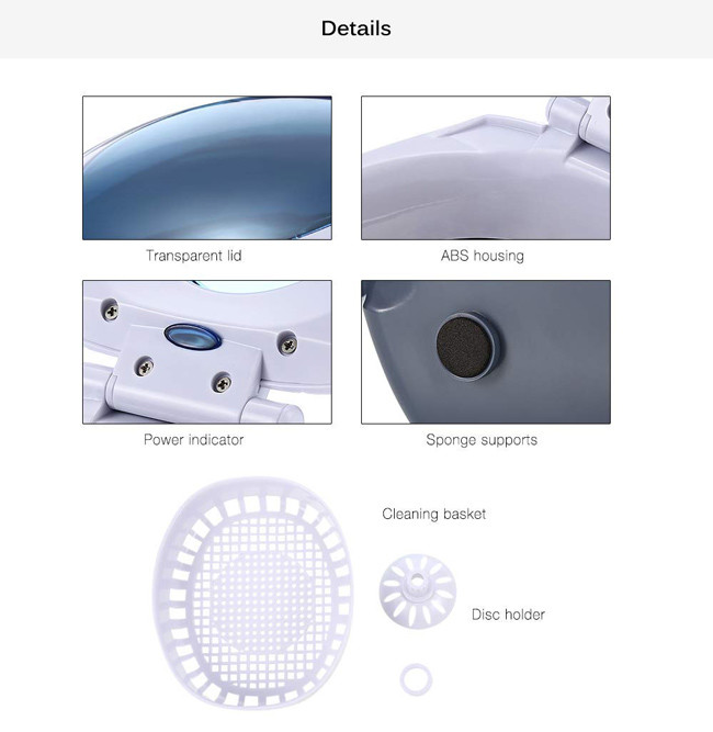 Portable 750ml 40kHz 35W Digital Ultrasonic Cleaner 5 Mins Timer