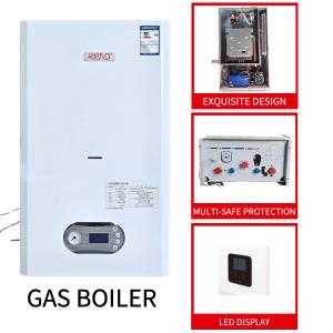  Casing Style White Shell Heating Bathing Dual Functions Gas Boiler Wall Mounted 24Kw Manufactures