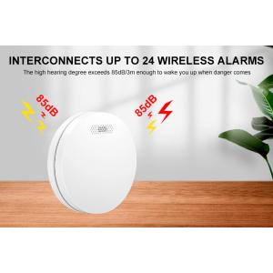 85 DB Wireless Interconnected Smoke Alarm Smoke Detector With ABS CMaterials