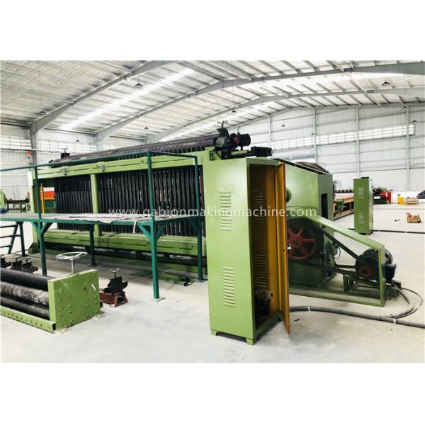 China Greening Auto Hexagonal Wire Mesh Machine , Double Twisted Gabion Making Machine on sale China Greening Auto Hexagonal Wire Mesh Machine , Double Twisted Gabion Making Machine on sale