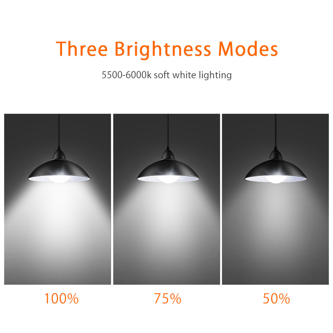 Solar Pendant Light with Remote Control Brightness Adjustable 12 LEDs Shed Lamp IP65 Water-Resistant Outdoor Hanging Lights for Garden Patio Balcony Home