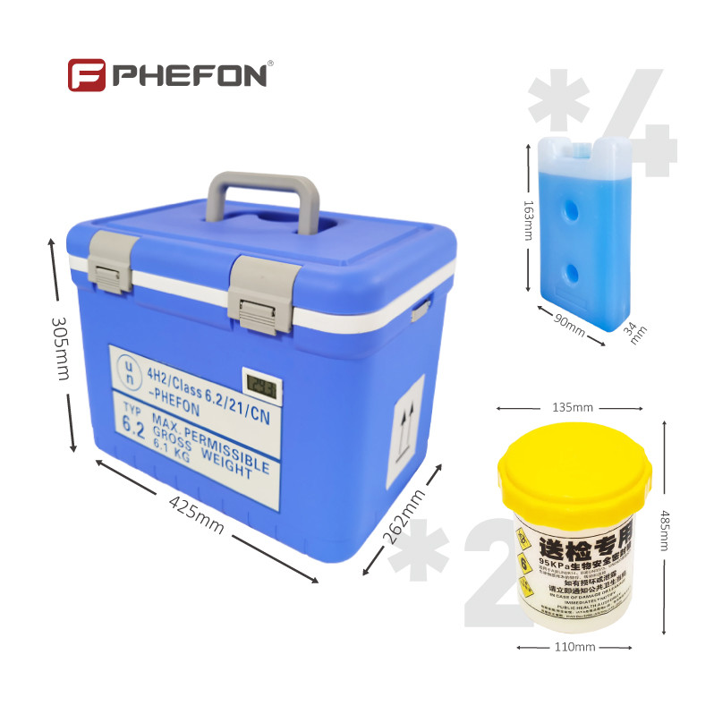 Vaccine Specimen Cold Chain Safety Transport Container for Biological Samples