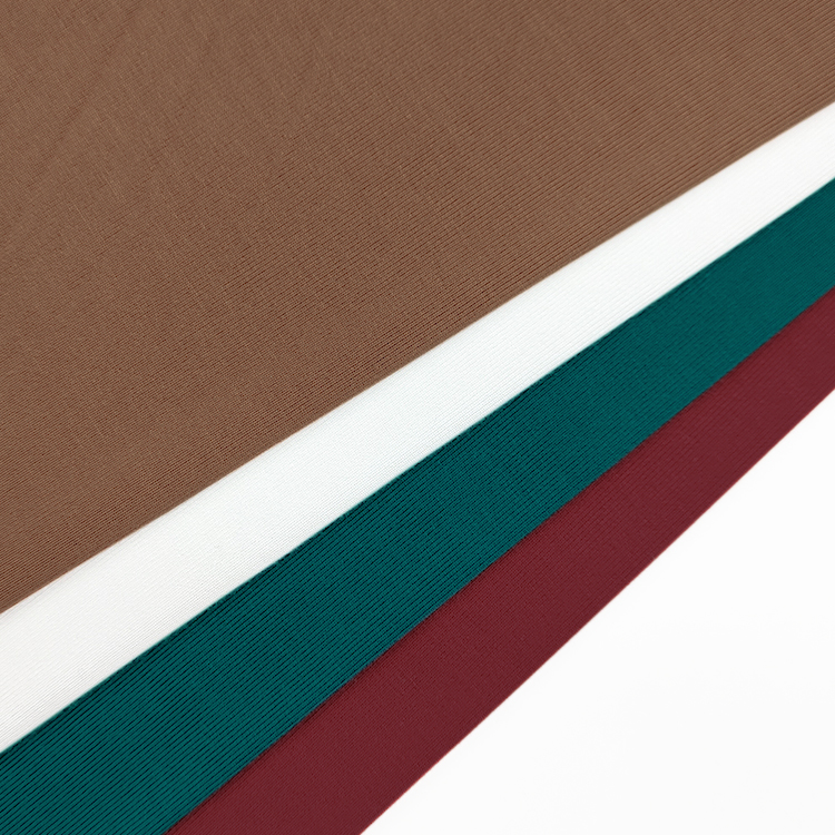 Factory Direct Sale Solid Knit Fabric 95 Bamboo 5 Spandex Material Jersey Fabric for T-shirt