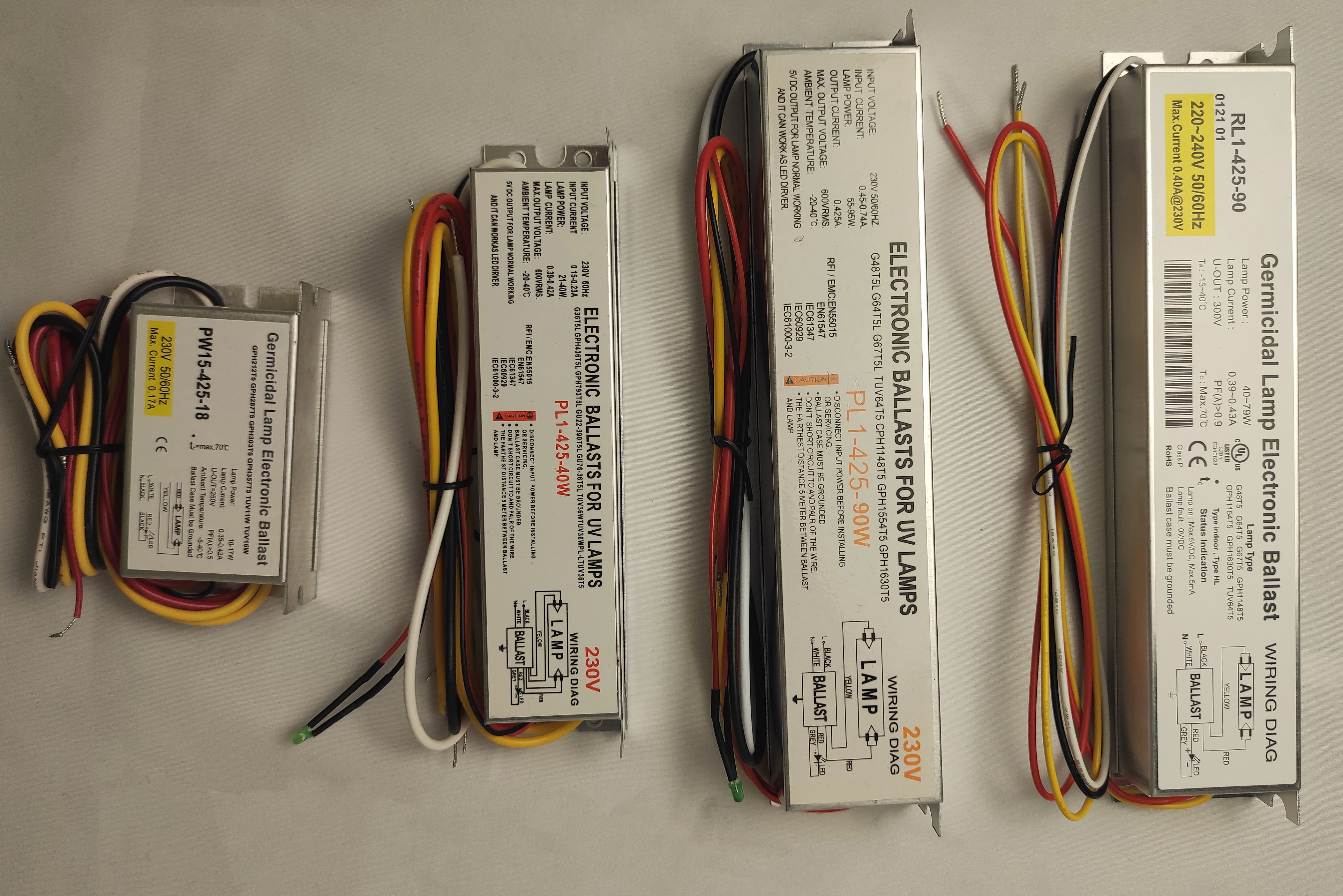 108W Germicidal Lamp Electronic Ballast UV Ballasts PH7-800-155U