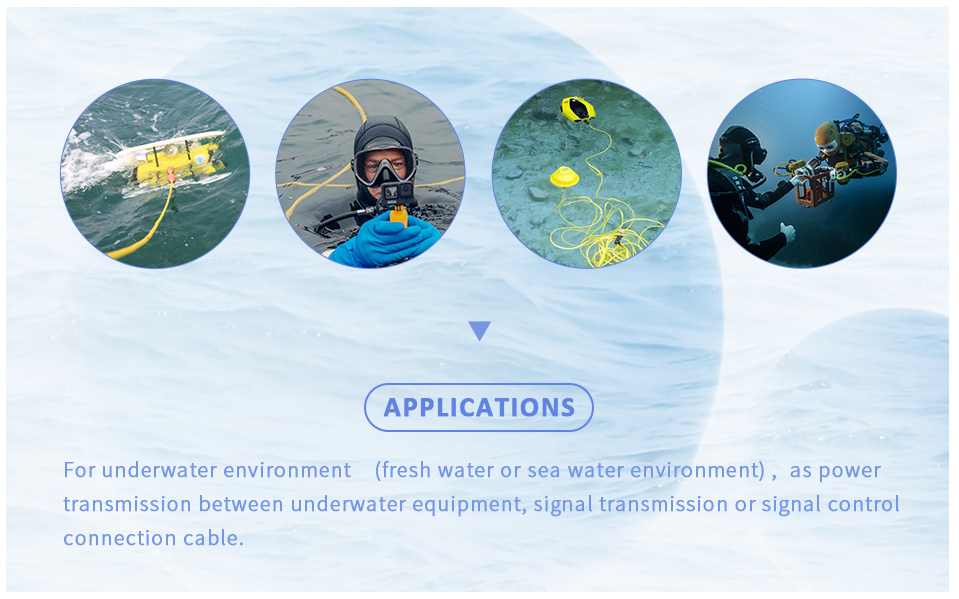 High Quality Rov Buoyancy Underwater Wire Waterproofing Floating Electrical Power Cable