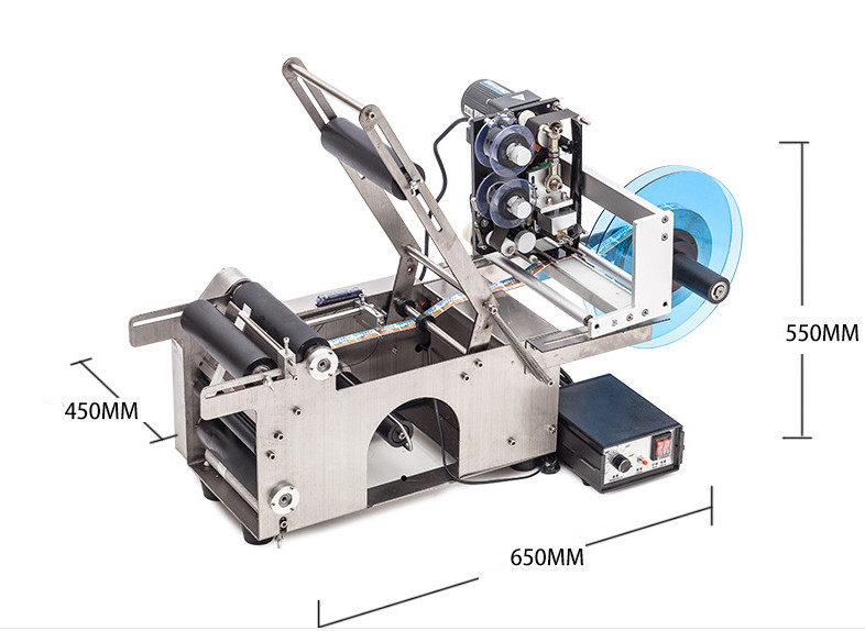 220V Packaging Labeling Machine , Adhesive Sticker Labeling Machine With Date Printer