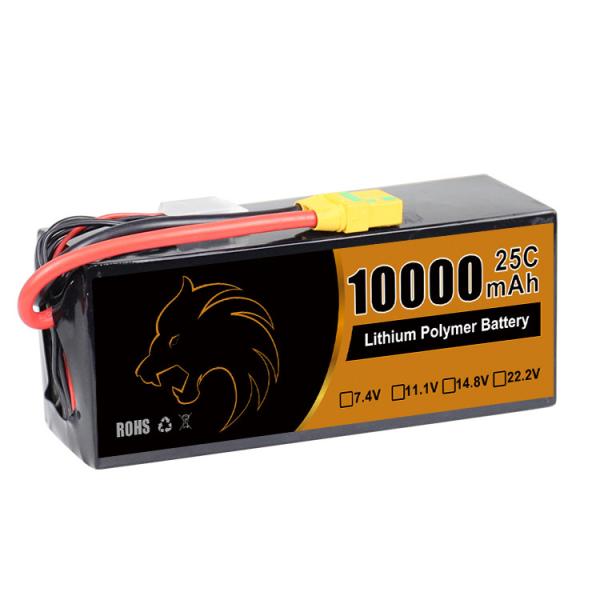 22.2V 6S 10000mAh 25C UAV Drone Battery 6S RC Lipo Batteries for UAV Drone