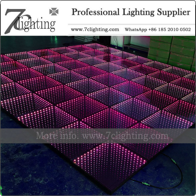 10FT X 10FT LED 3D Dance Floor Panels for Club Event Wedding Floor Decor.