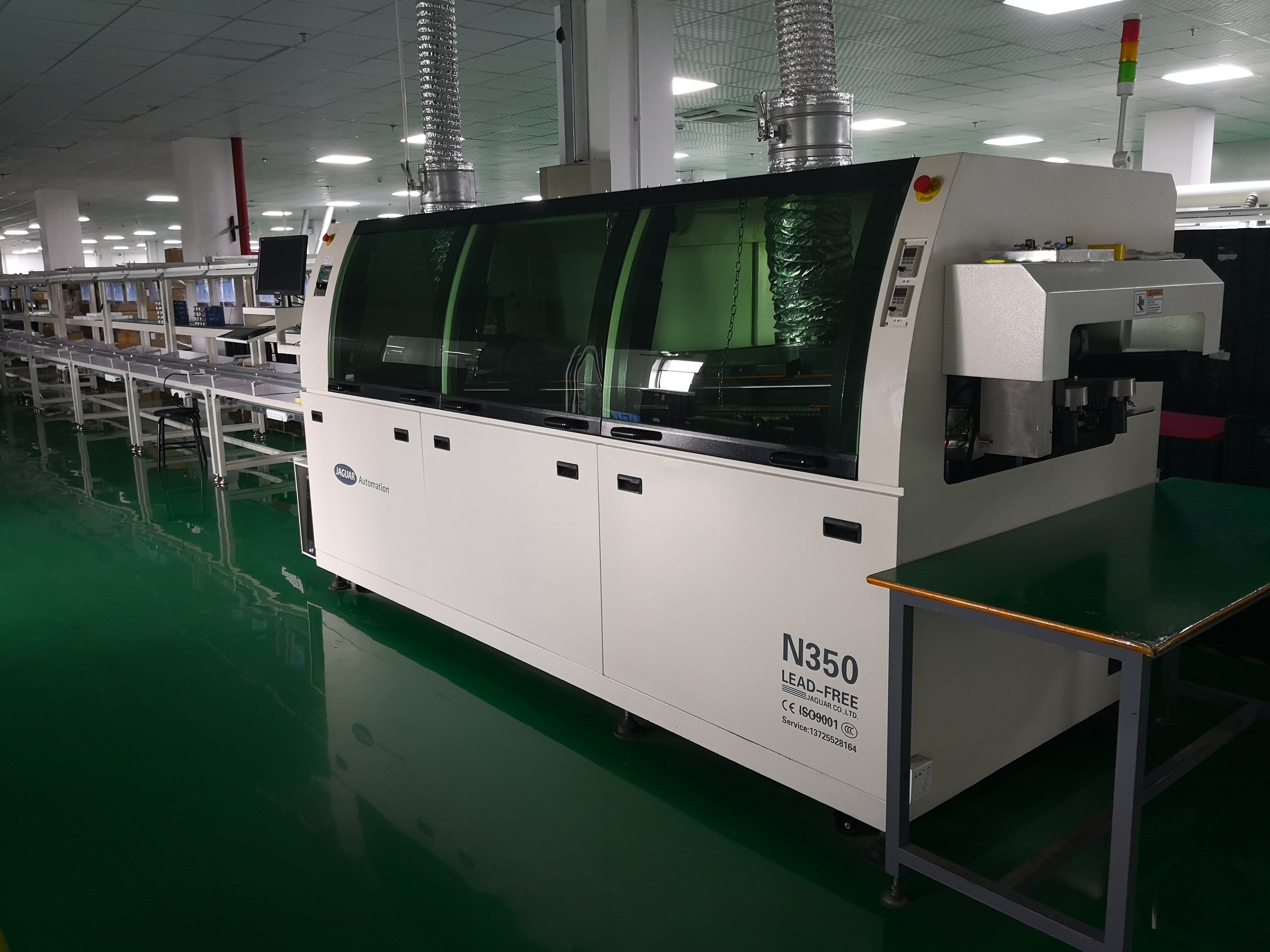 JAGUAR 50 - 350mm Led Pcb Assembly Machine , Durable Lead Free Soldering Process