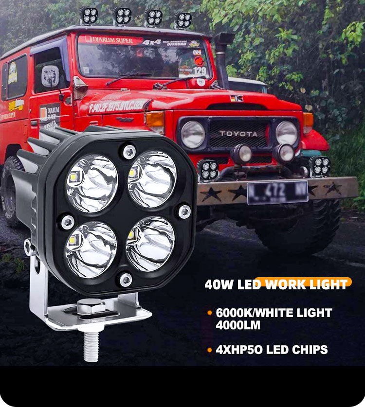 3 Inch 40W Off Road Fog Lights 4x4 4000lm Car Laser Fog Lamp