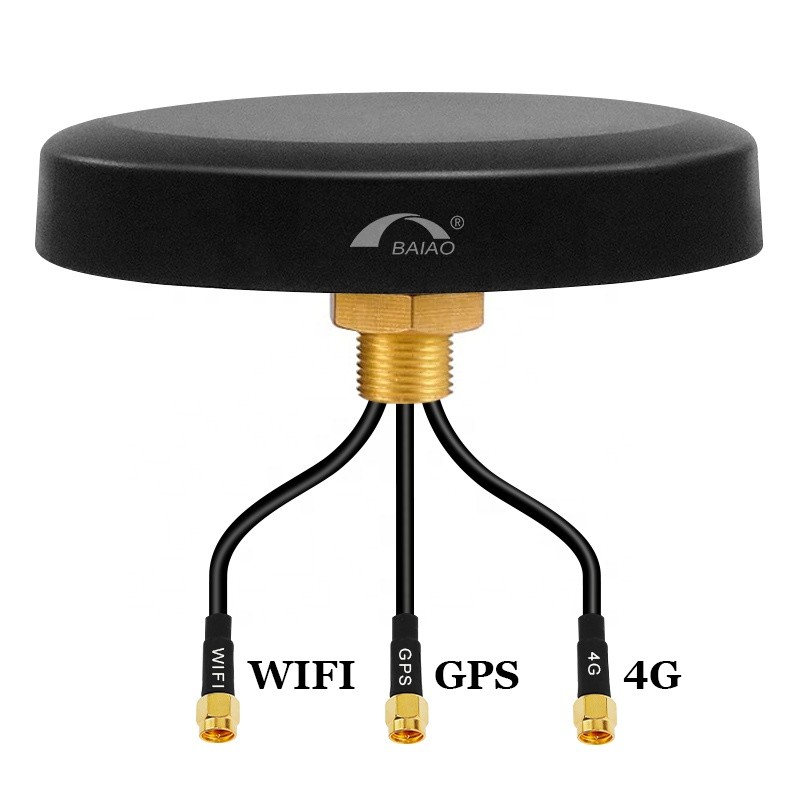 Combo Puck Hockey 4G LTE 5-In-1 Antenna With Waterproof MIMO WiFi 2.4GHz GPS Combination
