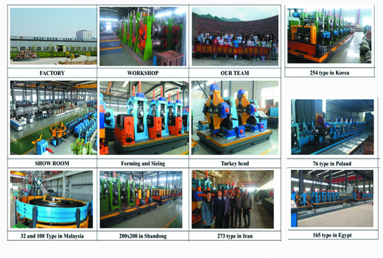 165mm Galvanized Tube Mill Machine Plc Control