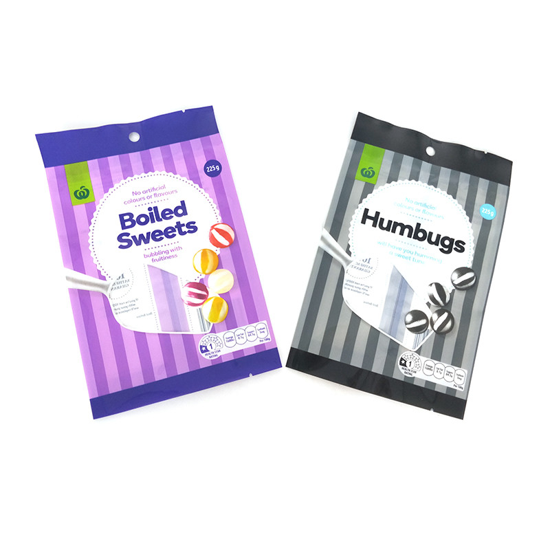 back Middle Sealed plastic food packaging candy cookies toy bag
