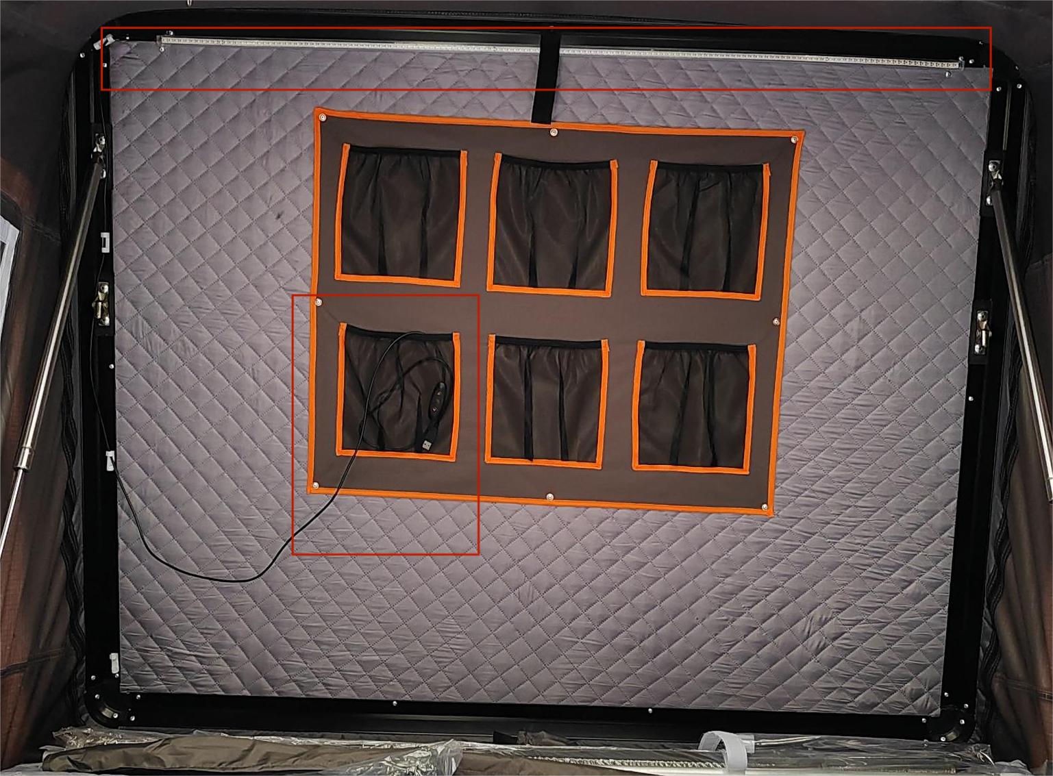 Aluminum Hard Shell Rooftop Tent for 4 Person Truck Camping Open Size 210*143*163cm