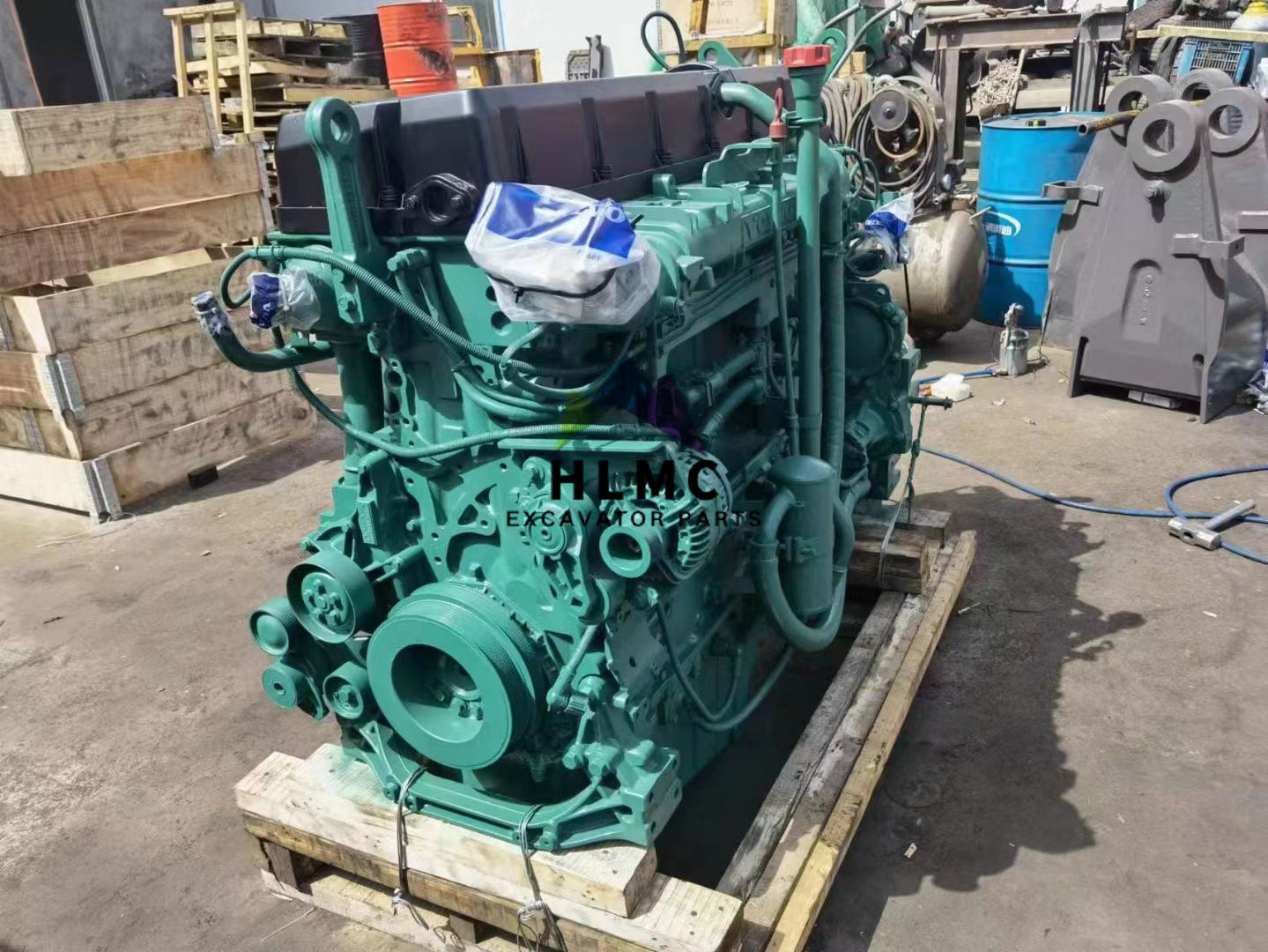 D16E EAE3 Diesel Engine Assy EC700 EC700B EC700C EC750D Excavator Engine Motor