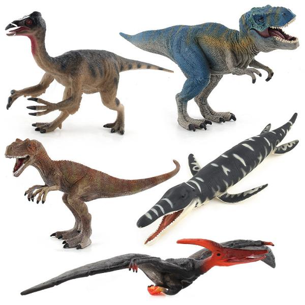 Educational Plastic Dinosaur Figure Set Includes 5 Dinosaur Species Encourages