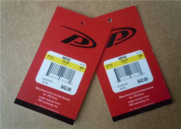 Printed Paper Tag Fabric Woven Clothing Labels Custom Apparel Tags And Labels Lightweight
