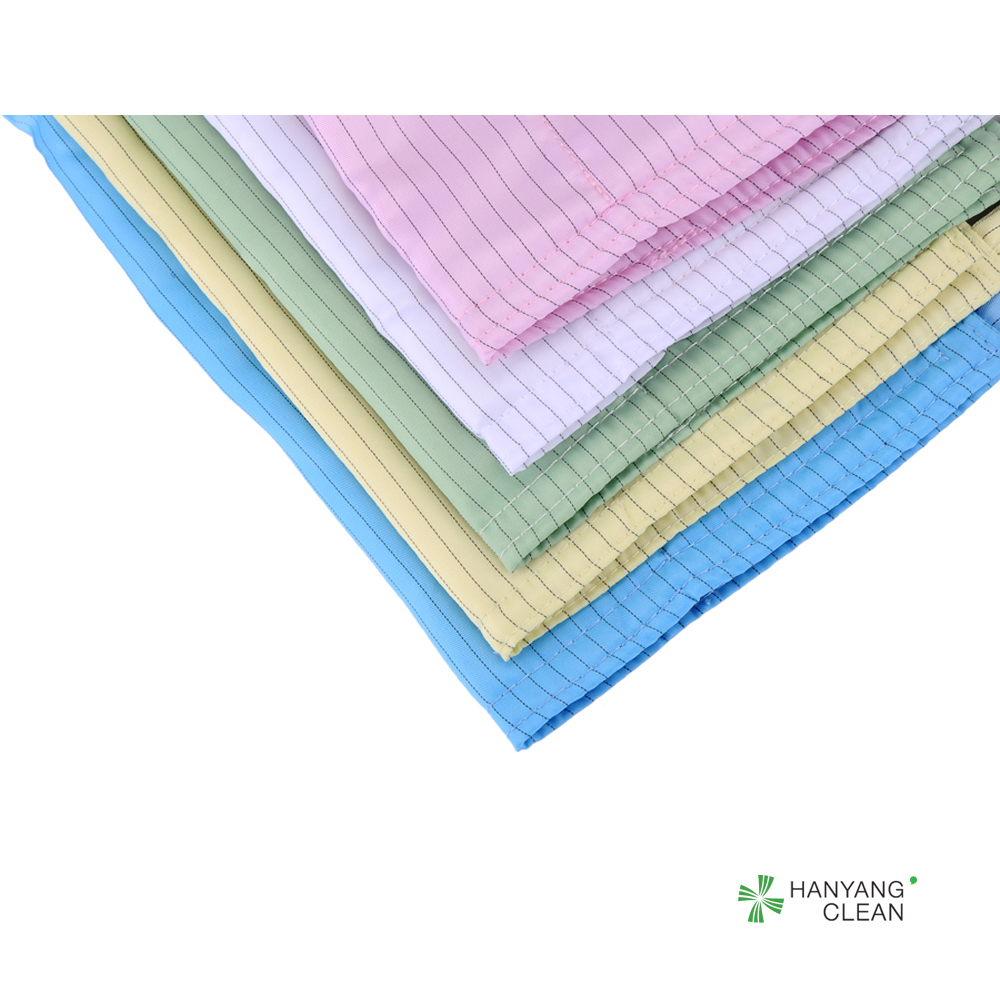 Polyester fiber and conductive fiber 3 layers microfiber cleaning cloth