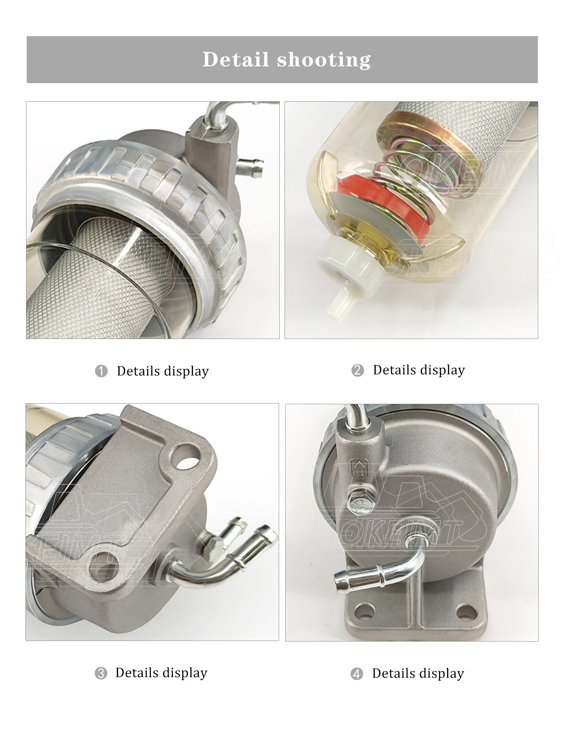 Oil Water Separator Assy For Kobelco SK200-6 SK200-6E SK250 SK260 SK320 SK350