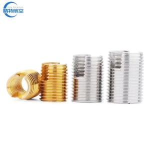 Fine/Coarse Thread Type Lubricated Slotted Self-Tapping Threaded Insert T/T