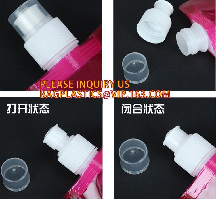 stand up reclosable drinking pouches cold drink Zip lockk bag with straw,Beveragereusable Kids Snack Zip Lock Juice Drink