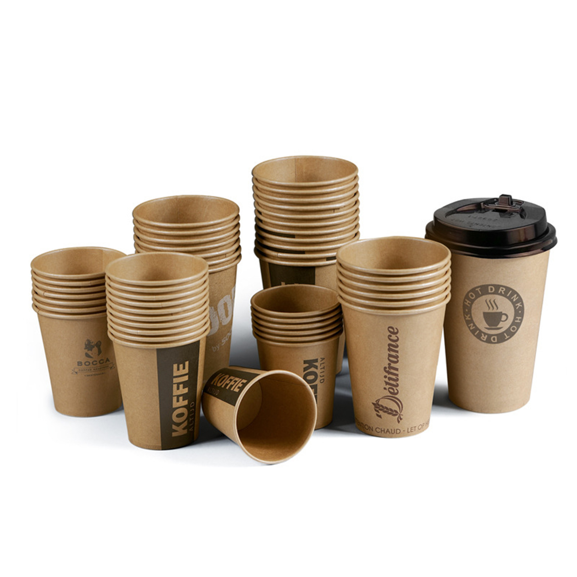 OEM Disposable Paper Tableware 10.25 Inch 7 Inch Biodegradable Paper Bowls