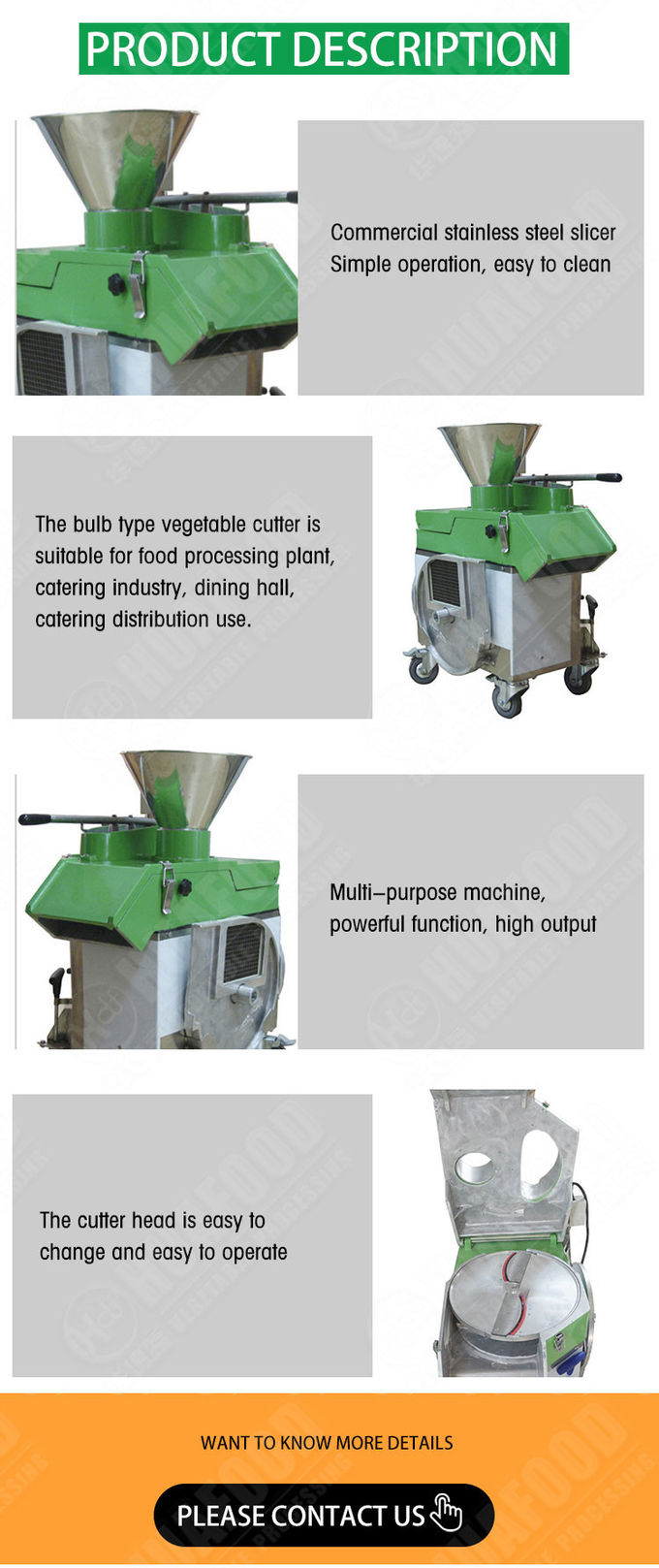 800KG Multifunction Vegetable Cutting Machine Cabbage Onion Slicer Cutting Machine