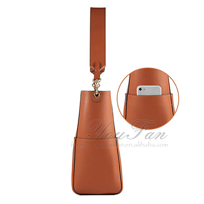Premium Tote Shoulder Bag vegan leather bucket bag