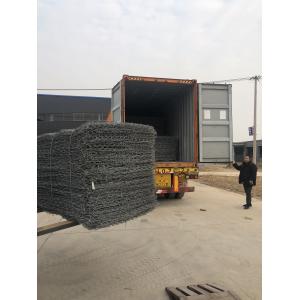 China Heavy Duty Gabion Mesh In Rolls With Height 0.5m - 3m For Strong And Stable Structures on sale