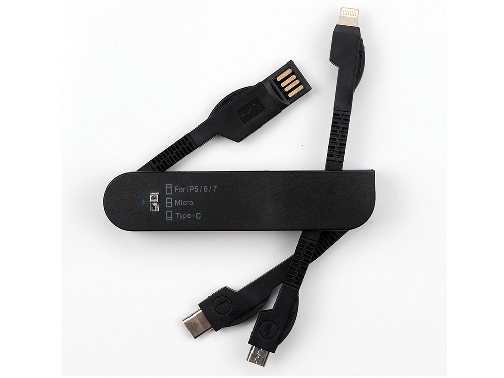 Best Buy Marketing Products 3 In 1 Easy Folding Micro/Type C/8 Pin For iPhone Samsung Hua Wei