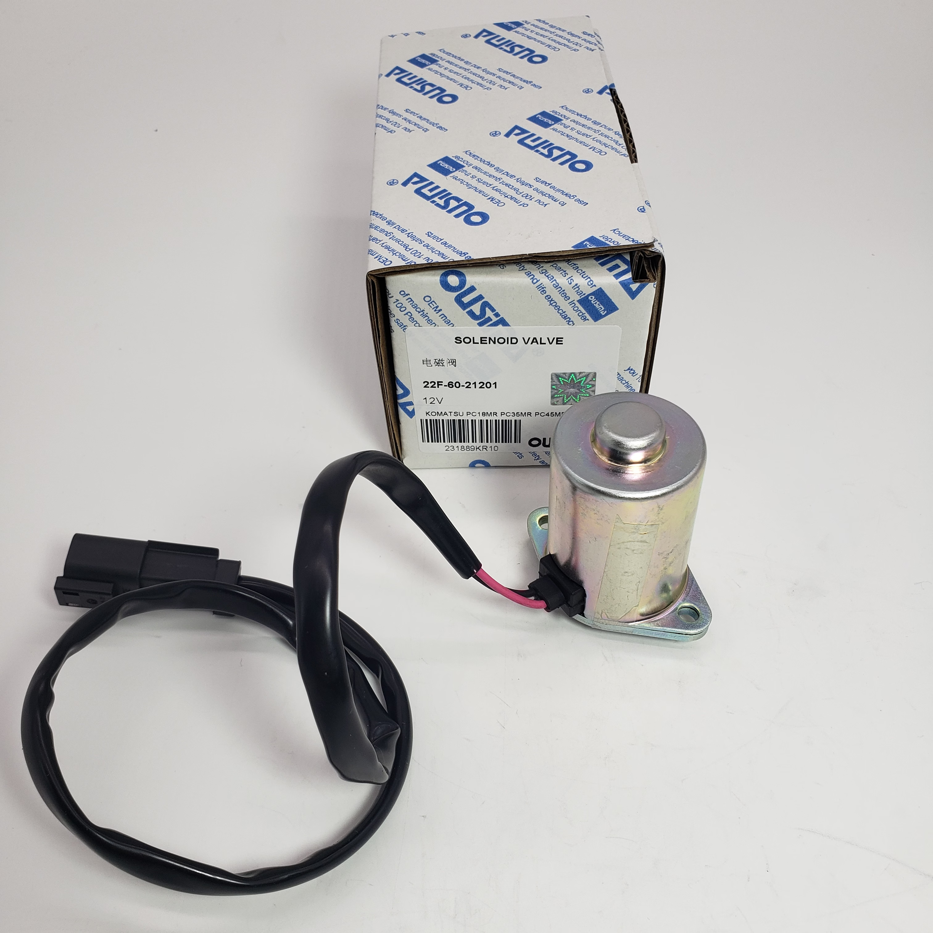 22F-60-21201 12V Rotary Solenoid Valve For KOMATSU PC18MR PC35MR PC40MR PC55MR