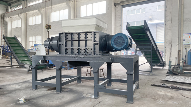 Double Shafts Plastic Shredder Machine High Torque