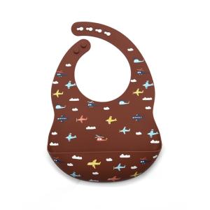 China Easily Wipes Clean Non Phthalate Baby Silicone Bibs BPA Free on sale