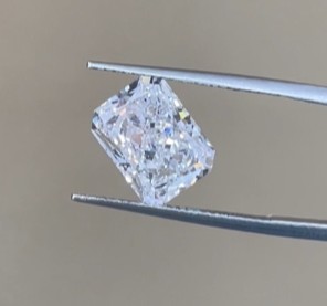 Factory Direct Sale Radiant Cut Lab Diamond White Diamond Colorless 3ct IGI Certified