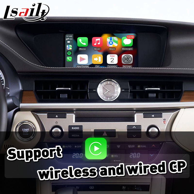 Wireless Android Auto Carplay Interface for 2012-2018 Lexus ES250 ES200 ES350 ES300h ES 250 200 Knob Control