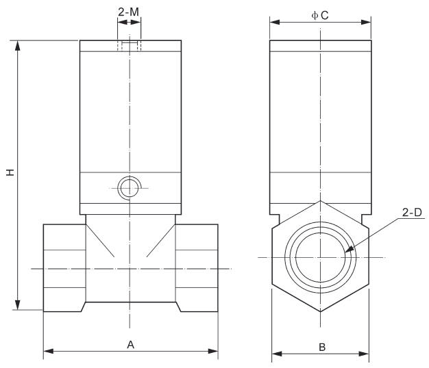 Q22HD-35 1 1/4'' DN35 2 Way Brass Body Air Operated Piston Valve