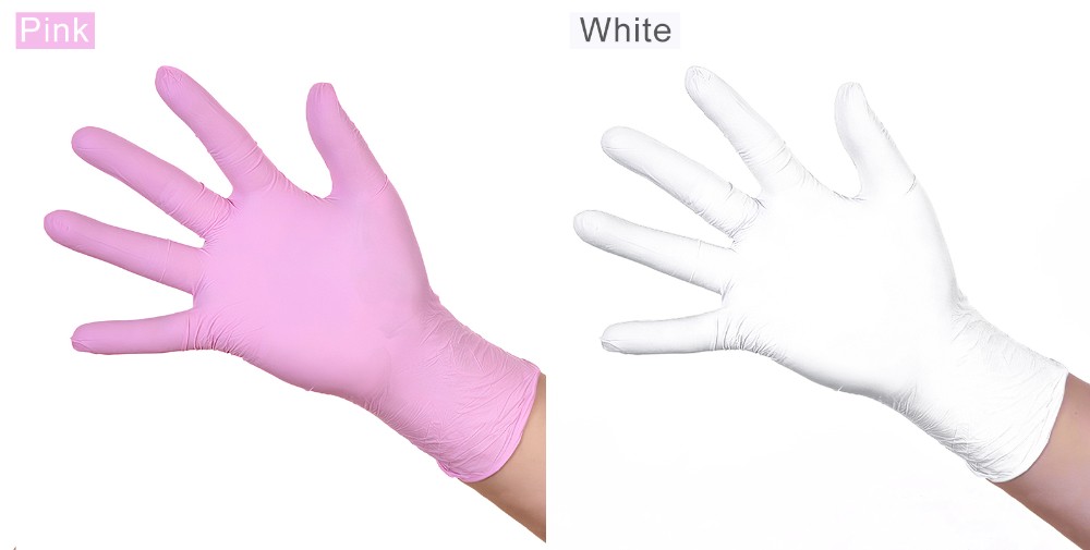 Waterproof Disposable Medical Gloves 100% Latex Material Thickness 3-9 Mil