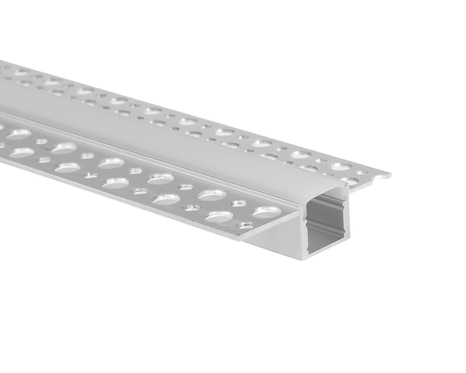 Anodize / Coating Aluminum Led Strip Light Profile Flush Mounted Plasterboard
