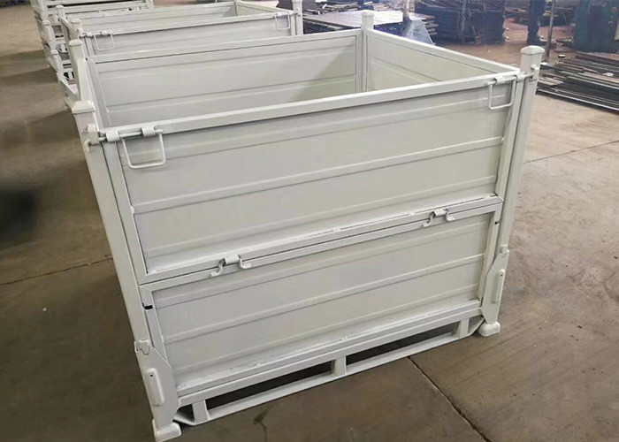Collapsible Corrugated Steel Containers Storage Stillage Cage ODM