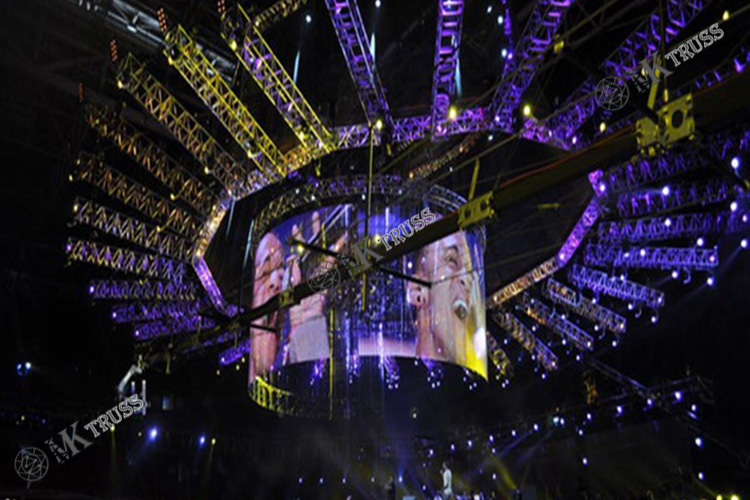 100*100*1500mm Aluminum Line Array Lift Stage Truss Tower for Outdoor Event Equipment